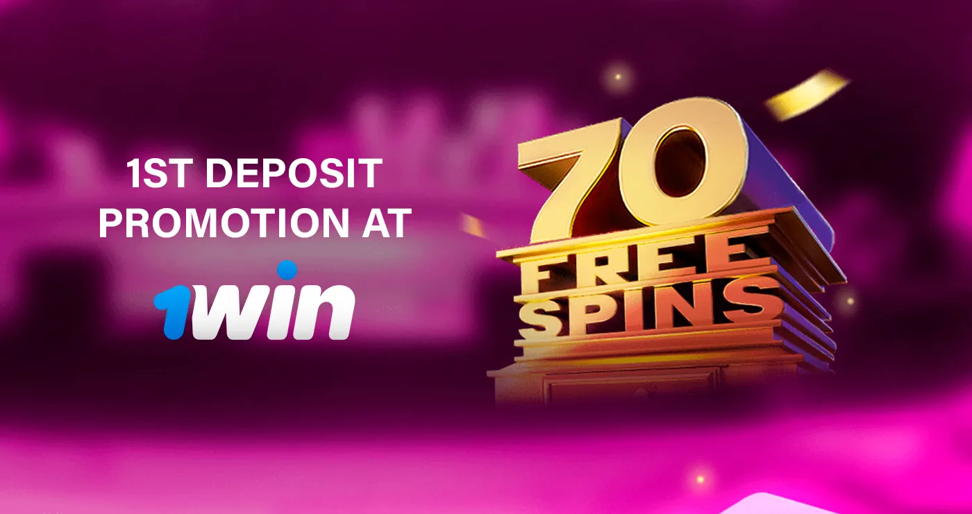 70 free spins promotion
